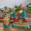 Hand Crafted Brass Buddha Figures in 9 Variations