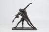 Dancing Couple Large Bronze Resin Sculpture