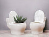 Fun Ceramic Toilet Shape Flower Pot