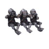 3 Wise Armoured Knights Resin Figurines (Shelf Sitters) 11cm