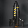 Retro Large Silver Rocket Shape Night Light Table Lamp 44cm