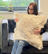 Mandala Design Cream Cushion Covers With Fringe - In Various Sizes/Designs