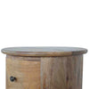 3 Drawer Round Mango Wood Drum Chest