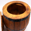 Natural or Whitewashed Wooden Beer Barrel Table or Stool with Internal Storage
