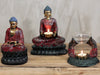 Antique Buddha & Devotees Statues & Tealight Holders