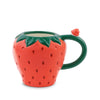 Red Strawberry Shape Ceramic Mug / Vase