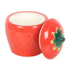 Strawberry Shaped Candle Pot with Lid