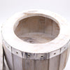 Natural or Whitewashed Wooden Beer Barrel Table or Stool with Internal Storage