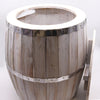 Natural or Whitewashed Wooden Beer Barrel Table or Stool with Internal Storage
