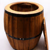 Natural or Whitewashed Wooden Beer Barrel Table or Stool with Internal Storage