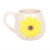 Hello Sunshine with 3D Sunflower Rounded Mug