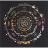 Wheel of the Year Astrology Black A5 Notebook