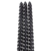 Dark Romance Black Twist Taper Candles Set of 3