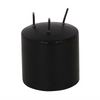Black Pillar Candles with Pink Vampire Tears