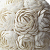 Boho Sea Shell Cream Rose Globe Table Lamp