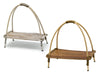Coconut Leaf Arched Tea Display Stands in Whitewash or Natural