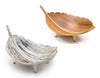 Coconut Leaf Decorative Large Fruit Bowls 31 cm - Whitewash or Natural