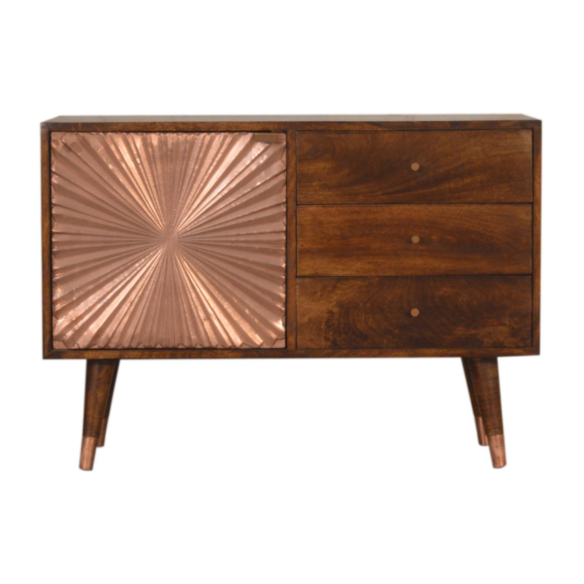 Copper Ray of Light Mango Wood Sideboard– Clumzy