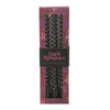 Dark Romance Black Twist Taper Candles Set of 3