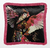 Luxury Fringed Velvet Fallen Angel Divine Femme Cushion 18"
