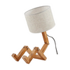Wooden Robot Shape Foldable Table Lamp