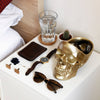 Gold Skull Tidy Desk Organiser