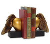 Gold Angel Wings Heart Decorative Bookends