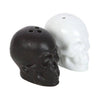 Gothic Skull Black White Salt and Pepper Shakers