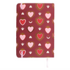Sacred Red & Pink Heart Print A5 Notebook