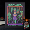 Hanging With All My Friends Canvas Ironic Plaque by Steven Rhodes