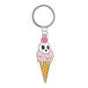 Ice Cream Cone Skull Keyring