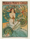Monaco Monte Carlo Art nouveau Art Print A3
