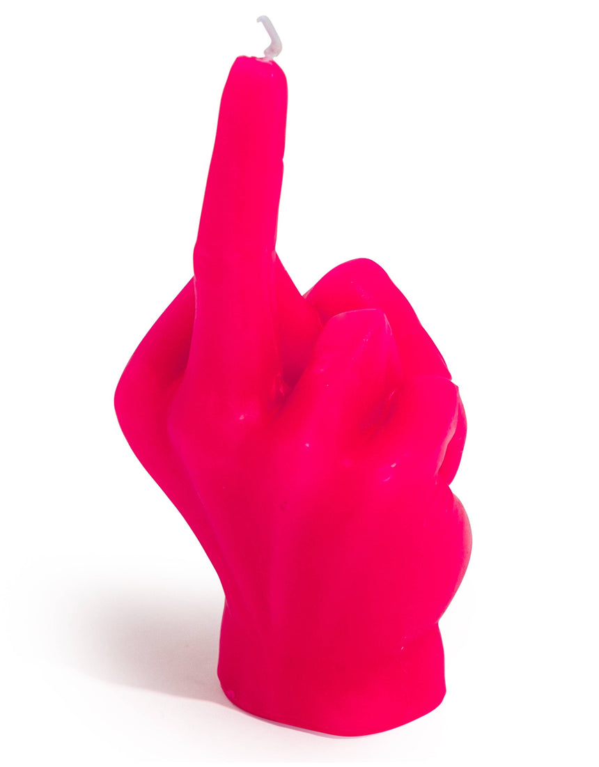 Cheeky Hot Pink Middle Finger Candle– Clumzy