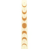 Set of 3 Off White Moon Phases Taper Dinner Candles