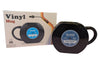 Black vinyl record-themed mug with 'Cool Brew' label gift box