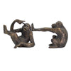 Brass Finish Cheeky Monkey Bookends