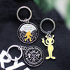 Glow in the Dark Fun Alien Keyring