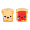 Kawaii Toast in Toaster Ceramic Salt and Pepper Shakers