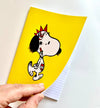 Punk Rock Tattoo Snoopy Yellow A5 Notebook
