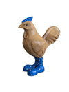 Bamboo Carved Chicken With Welly Boots