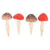 Mushroom Plant Pot Pals Set of 4