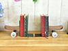 Retro Skate Board Wooden Book Ends