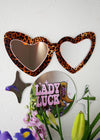 Leopard Print Retro Sunglasses Mirrors - 2 Sizes
