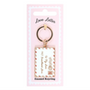 Love Letter To My Love Gold Enamel Keyring