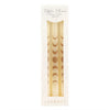 Set of 3 Off White Moon Phases Taper Dinner Candles
