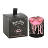 Black Pillar Candles with Pink Vampire Tears