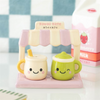 Kawaii Latte Smiley Face Salt and Pepper Shakers