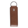 Viking Rune Symbols Compass on Faux Leather Keyring