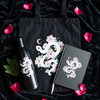 Floral Snake Black A5 Lined Notebook