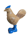Bamboo Carved Chicken With Welly Boots